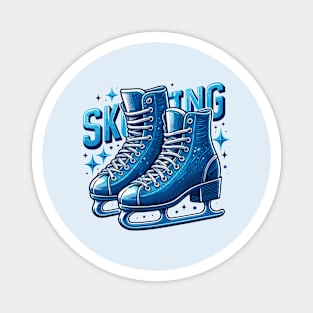 Ice Skating Magnet